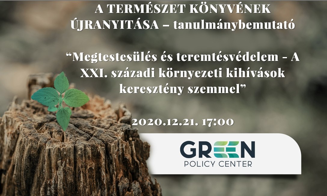 Green Policy Center tanulmánykötet bemutató